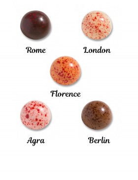 Les 5 types de chocolats de la collection Dômes