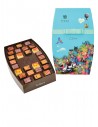Cubes Giftbox, coffret de 26 chocolats ouvert
