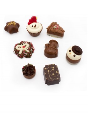 Sélection de chocolats de Noël