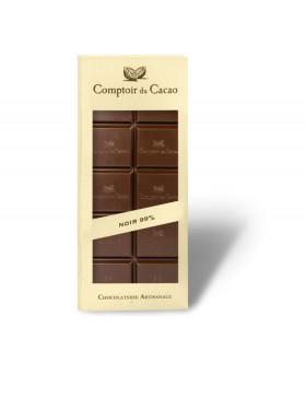 Tablette de chocolat noir * Cacao light 99%